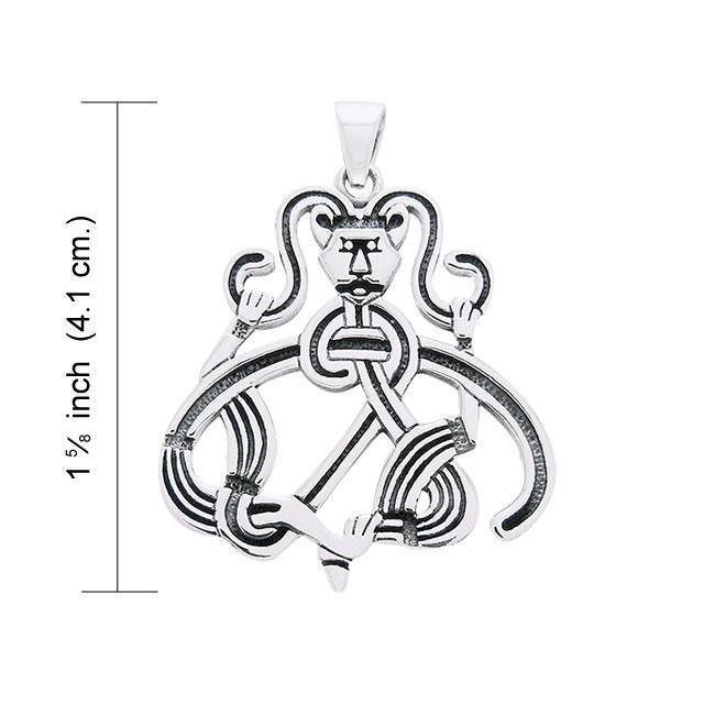Admire the Viking strong influence ~ Viking Borre Pendant Sterling Silver Jewelry TPD1140 Pendant