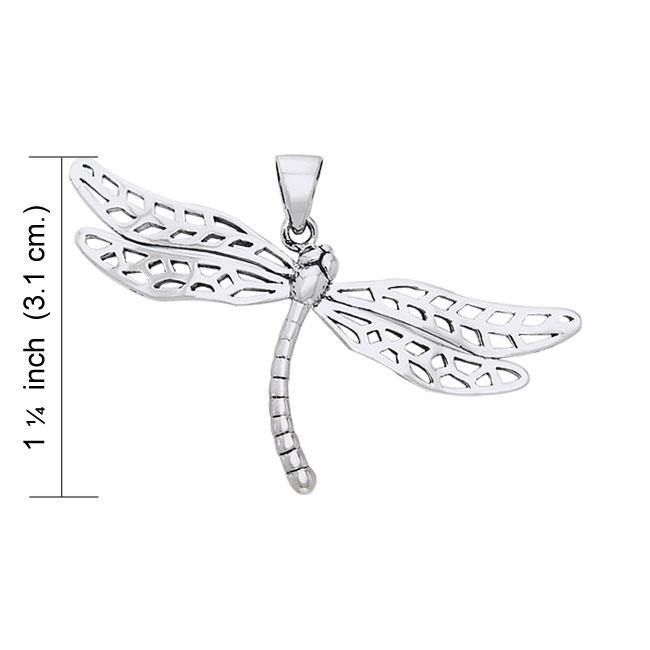 Colorful changes await ~ Dragonfly Sterling Silver Pendant Jewelry TPD1153 Pendant