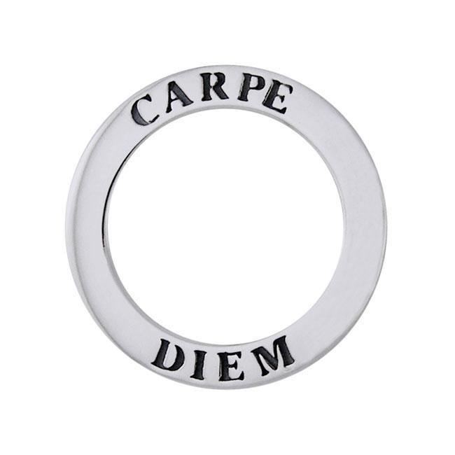 Carpe Diem Sterling Silver Ring Pendant TPD1160 Pendant