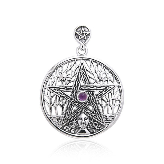 Silver Tree of Life Pentagram Pentacle Pendant TPD120 Pendant