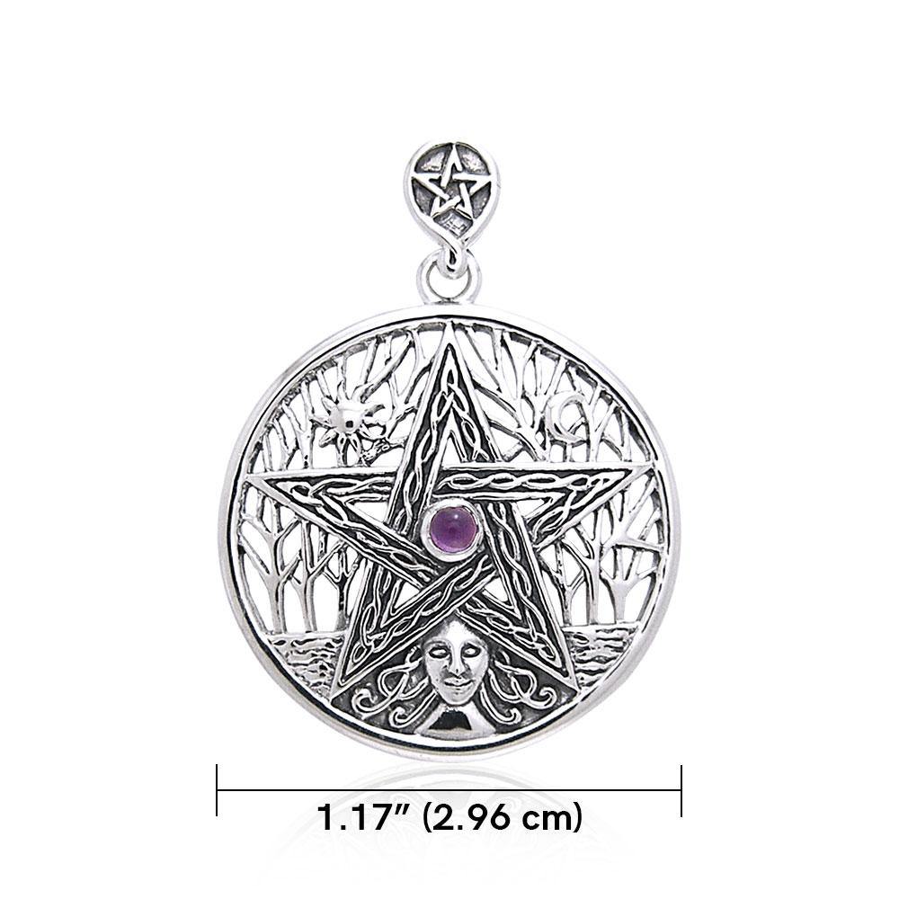 Silver Tree of Life Pentagram Pentacle Pendant TPD120 Pendant