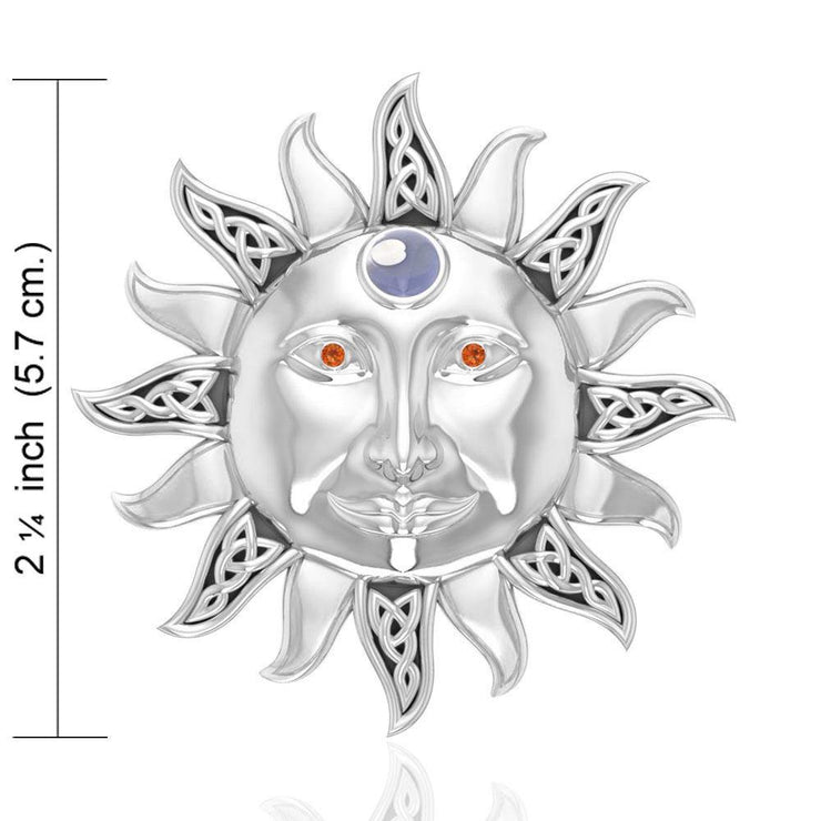 The Mid Winter Sun Sterling Silver Pendant TPD1269 Pendant