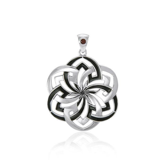 Flower of Life Pendant with Gemstone TPD1327 Pendant
