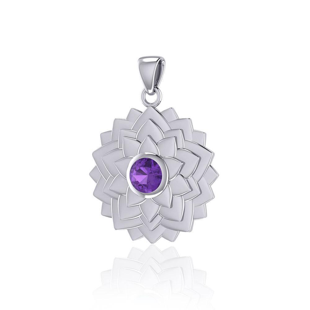Sahasrara Crown Silver and Gold Chakra Pendant TPD1510 Pendant