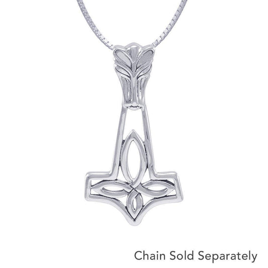 Thor Hammer, a powerful amulet ~ Sterling Silver Jewelry Pendant TPD1652 Pendant