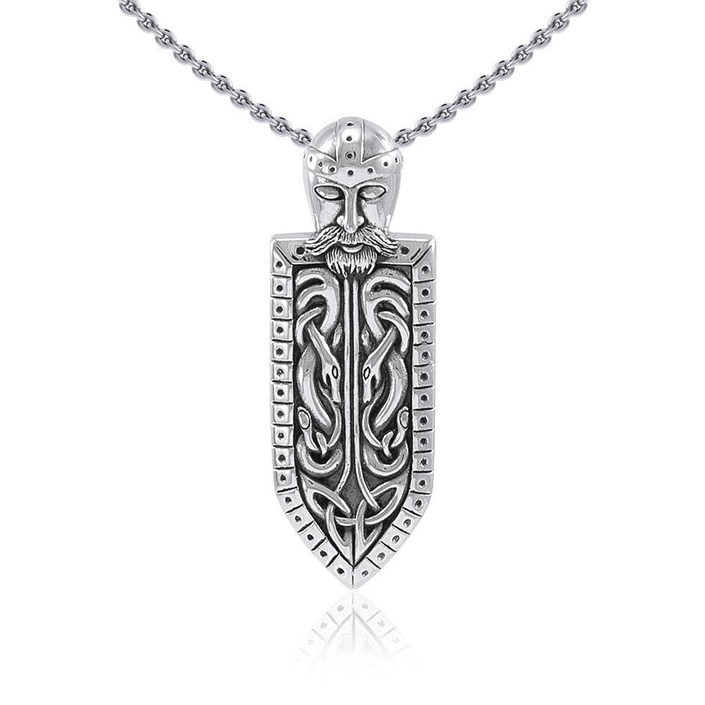 Viking God Sterling Silver Pendant TPD1661 Pendant