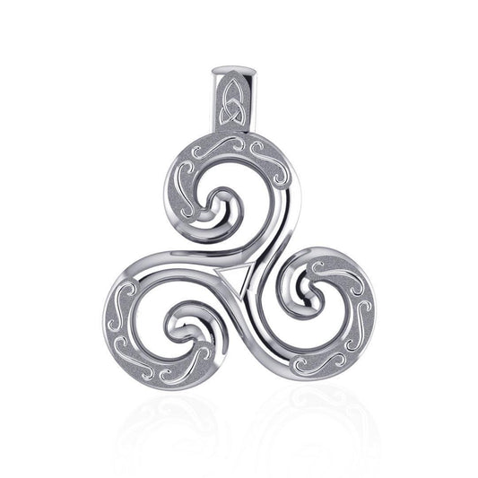 The love of the Holy Trinity ~ Sterling Silver Celtic Triquetra Pendant TPD1818 - peterstone.dropshipping