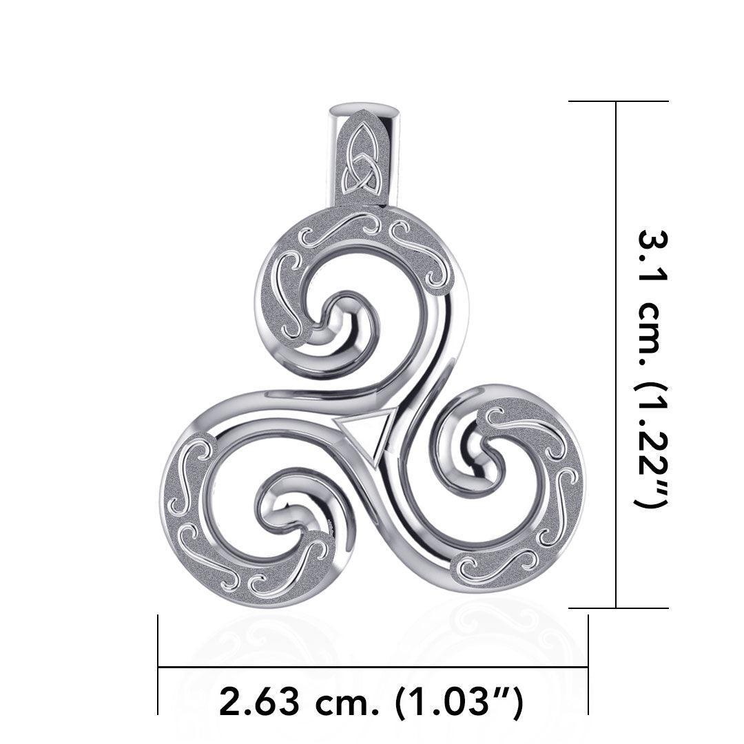 The love of the Holy Trinity ~ Sterling Silver Celtic Triquetra Pendant TPD1818 - peterstone.dropshipping