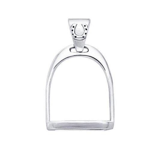 English Stirrup Silver Pendant TPD1830