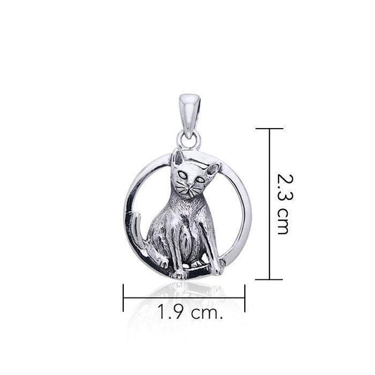 Jody Bergsma Siamese Cat Pendant TPD1868 - peterstone.dropshipping