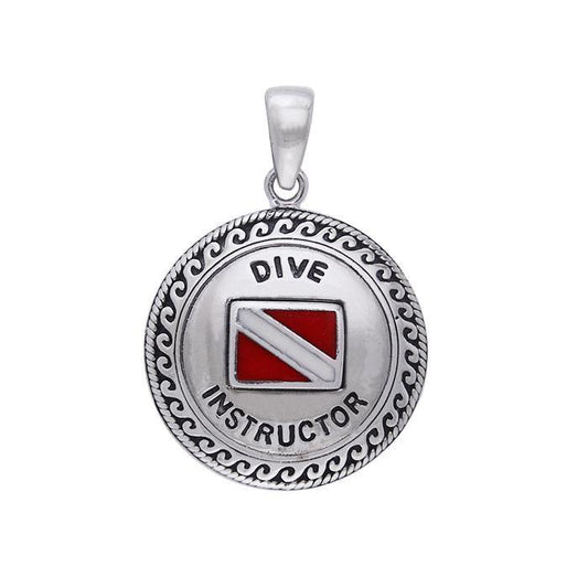 Silver Dive Instructor Silver Pendant TPD218