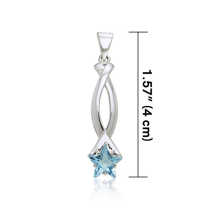 Designer Elegant Star Pendant with Gem TPD2283 Pendant