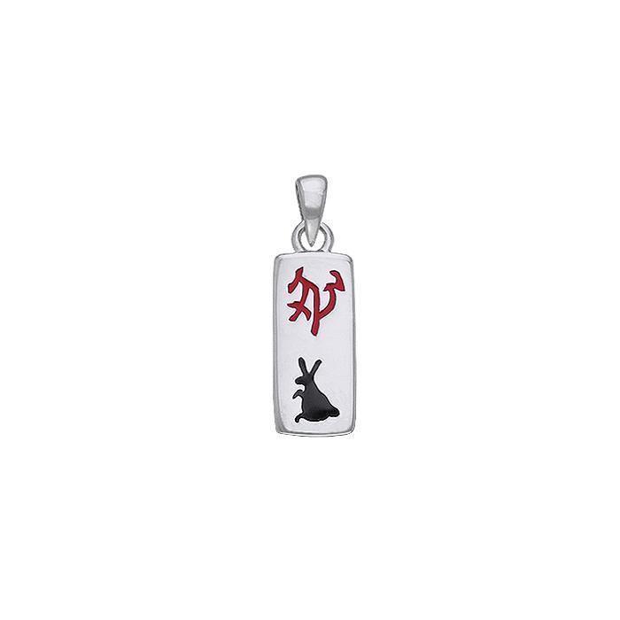 Chinese Astrology Rabbit Silver Pendant TPD241
