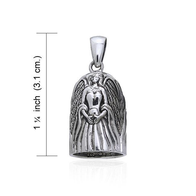 Guardian Angel Sterling Silver Bell Pendant TPD260 Pendant