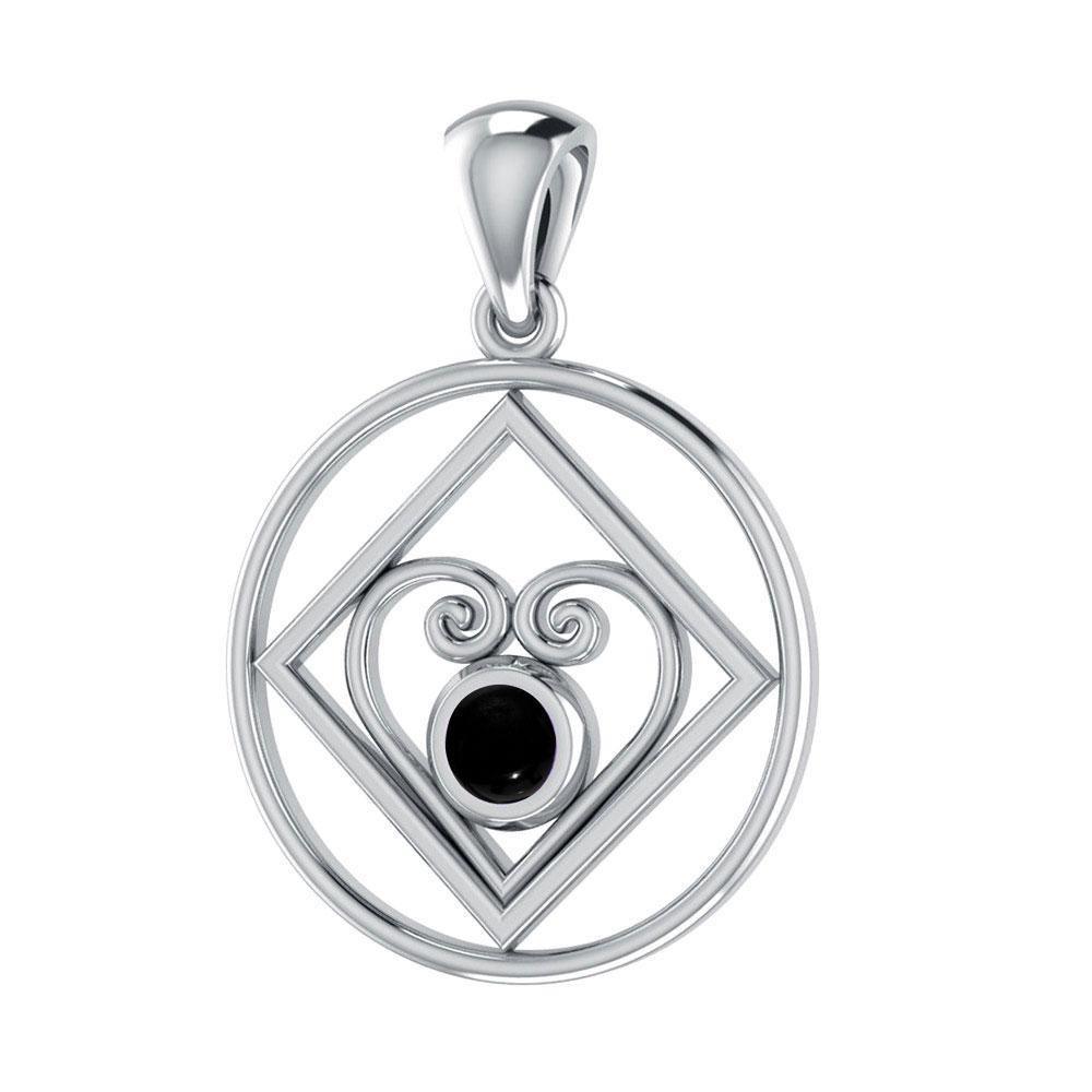 Hearts in Recovery Silver Pendant TPD270 Pendant