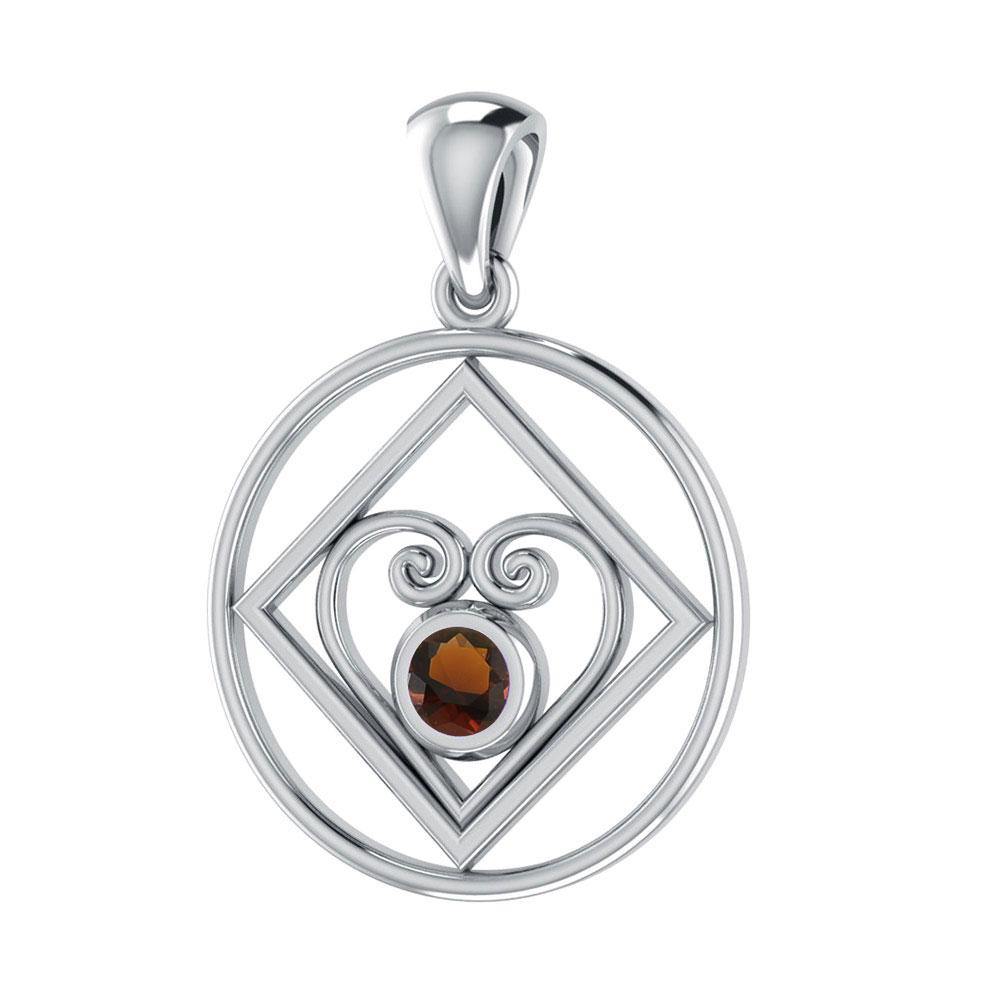 Hearts in Recovery Silver Pendant TPD270 Pendant