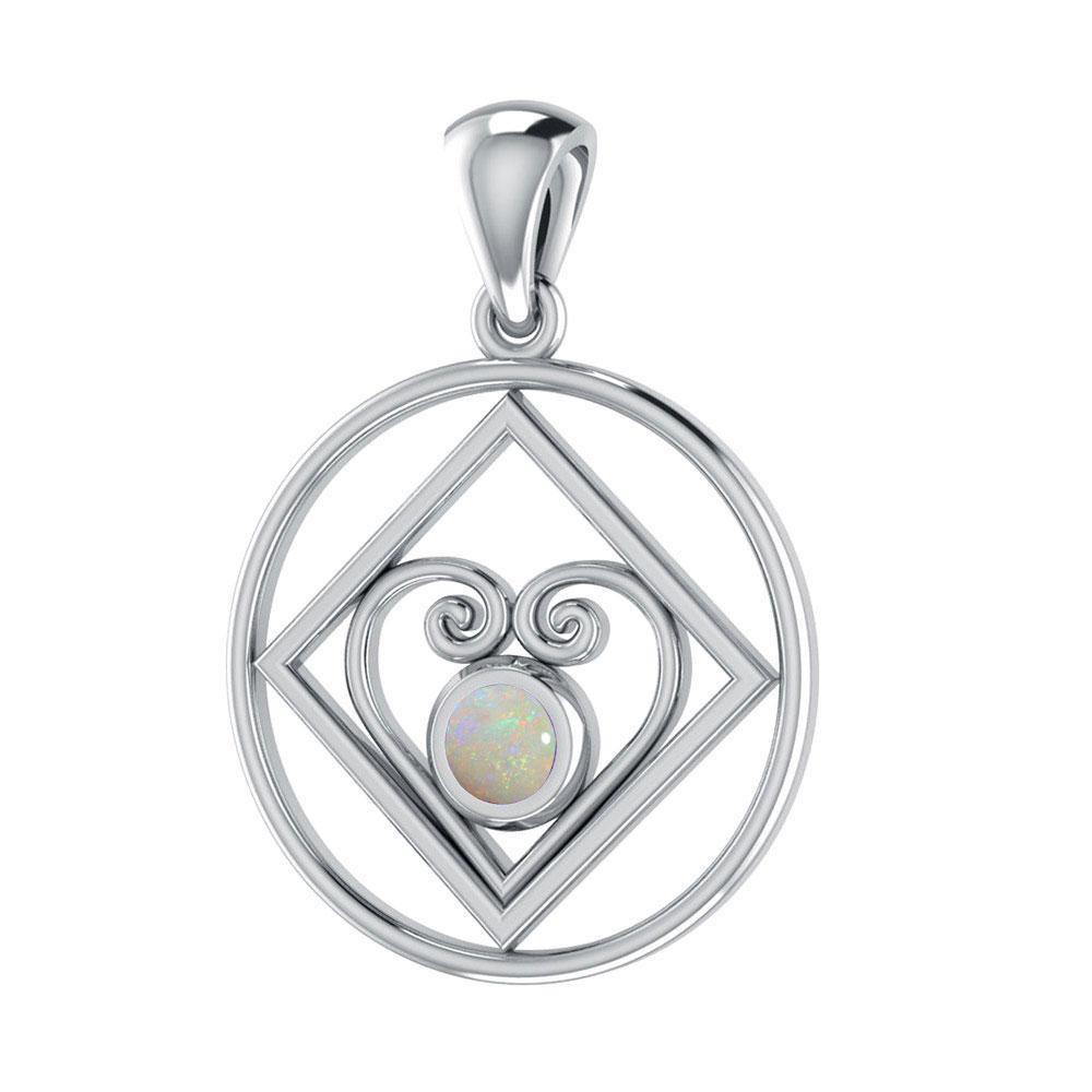 Hearts in Recovery Silver Pendant TPD270 Pendant