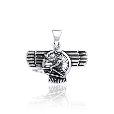 Ashur Assyrian God Silver Pendant TPD2840 Pendant