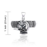 Ashur Assyrian God Silver Pendant TPD2840 Pendant