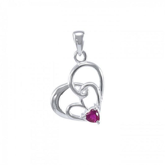 3 Heart Together Silver Pendant TPD2974