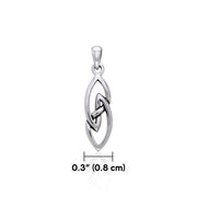 The Celtic Knot Sterling Silver Pendant TPD3031 Pendant