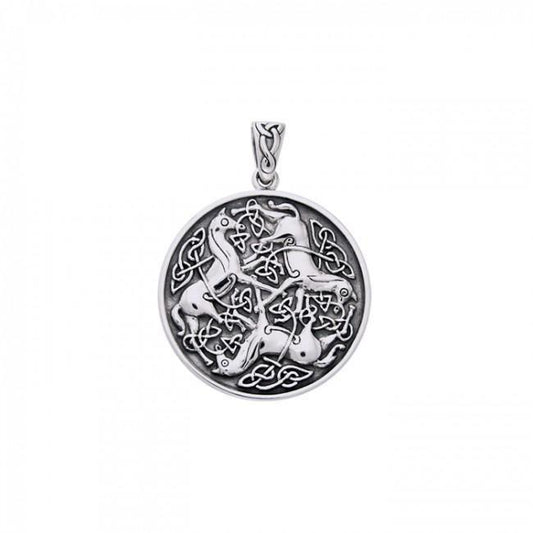 Celtic Knotwork Horse Pendant TPD3045