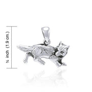 Fox Sterling Silver Pendant TPD3093 - Wholesale Jewelry