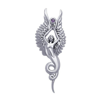 Captured by the Grace of the Angel Phoenix TPD3266 Pendant