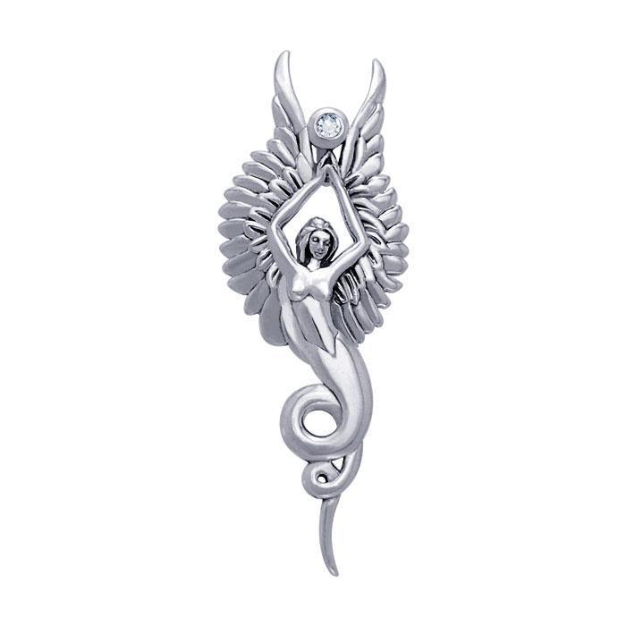 Captured by the Grace of the Angel Phoenix TPD3266 Pendant