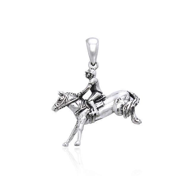 Horse Training Sterling Silver Pendant TPD3271 Pendant