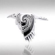 The Mythical Return of the Celtic Raven TPD3381 Pendant