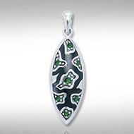 Safari Silver Pendant with Gemstone and Enamel TPD3411 Pendant