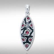 Safari Silver Pendant with Gemstone and Enamel TPD3411 Pendant