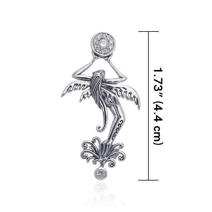Fairy Flower Silver Pendant TPD3533 Pendant
