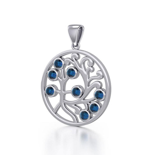 Nourished treasure in the Tree of Life ~ Sterling Silver Jewelry Pendant TPD3571 Pendant