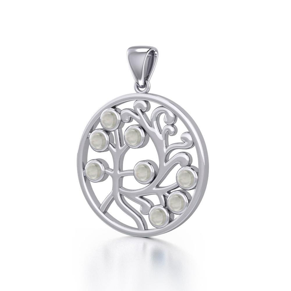 Nourished treasure in the Tree of Life ~ Sterling Silver Jewelry Pendant TPD3571 Pendant