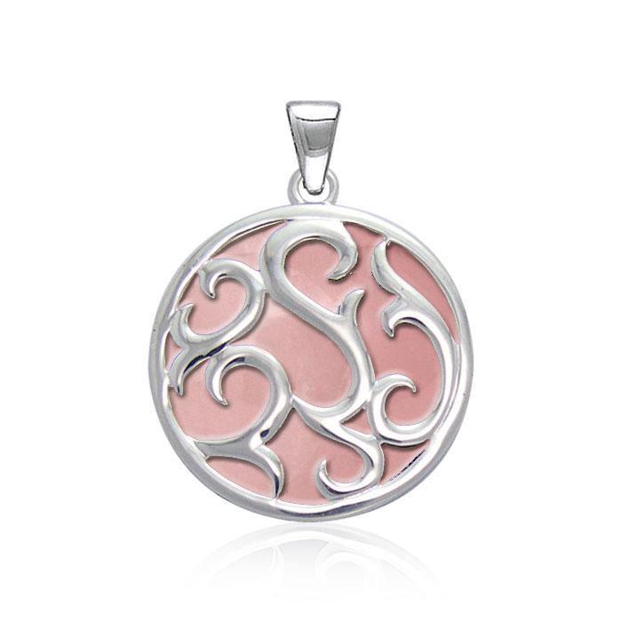 Tendril Cabochon Filigree Large Pendant TPD3572 Pendant