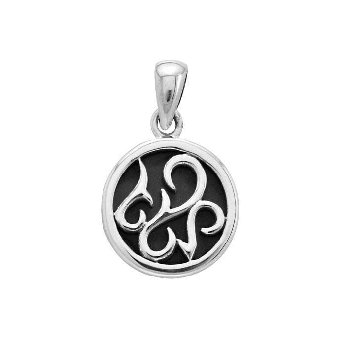 Tendril Cabochon Filigree Small Pendant TPD3574 Pendant