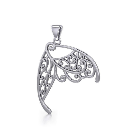 Butterfly Wing Silver Pendant TPD3586 Pendant