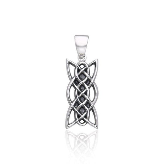 Contemporary Celtic Knotwork Silver Pendant TPD371 Pendant