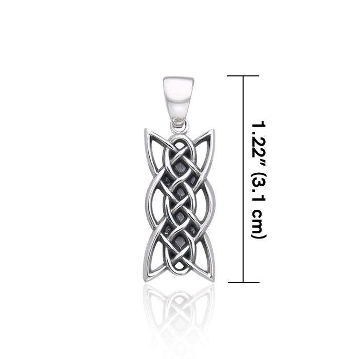 Contemporary Celtic Knotwork Silver Pendant TPD371 Pendant