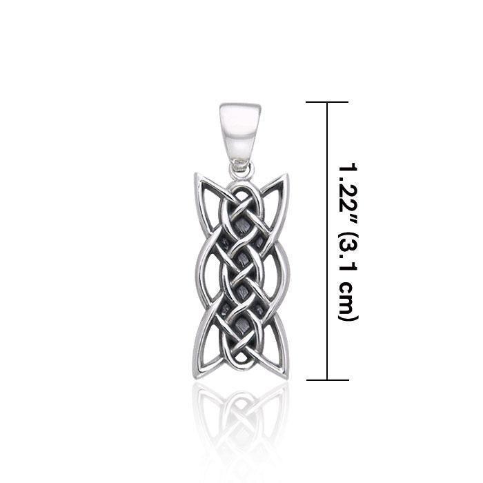 Contemporary Celtic Knotwork Silver Pendant TPD371 Pendant