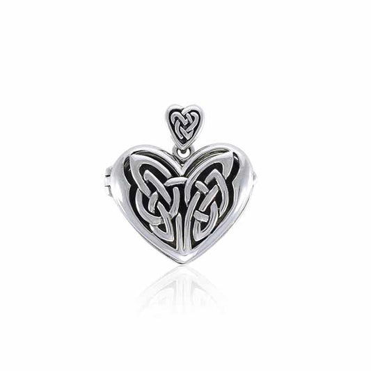 Eternal Heart Celtic Knot Silver Locket TPD3717 Pendant
