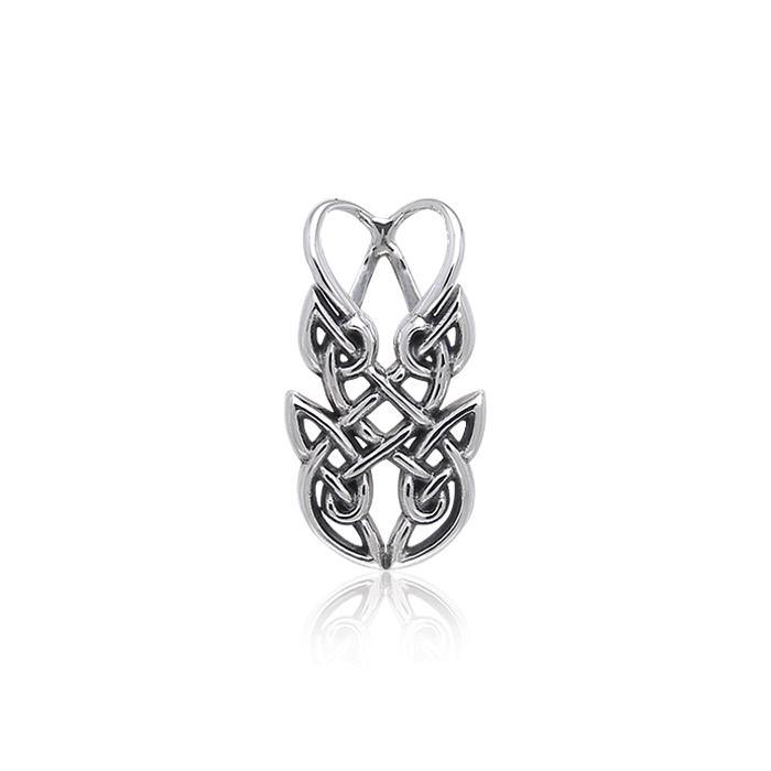 Contemporary Celtic Knotwork Silver Pendant TPD372 Pendant