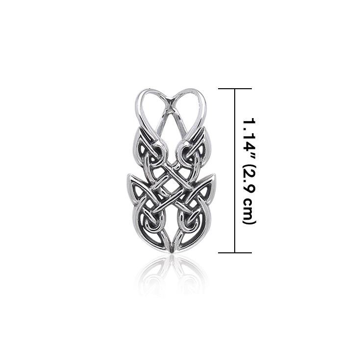 Contemporary Celtic Knotwork Silver Pendant TPD372 Pendant