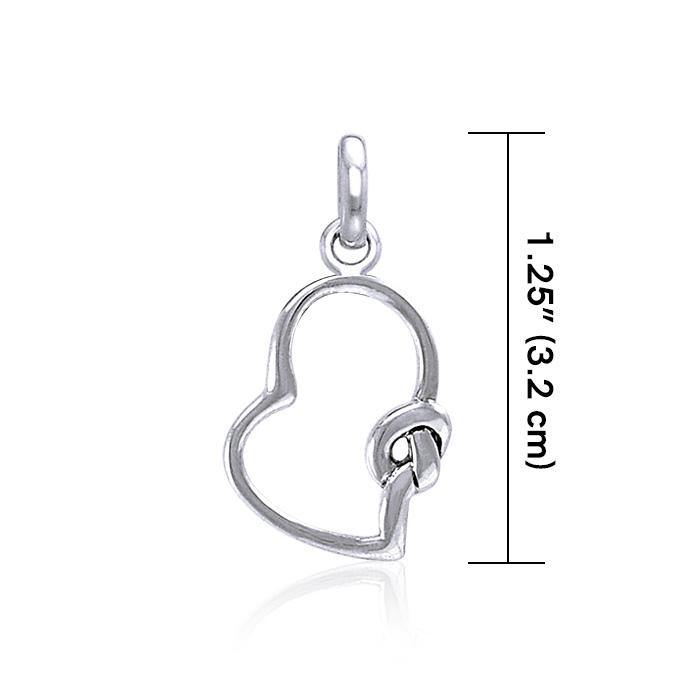 Celtic Love Heart Knot Silver Pendant TPD3854 Pendant