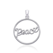 Peace Silver Pendant By Amy Zerner TPD3945 Pendant