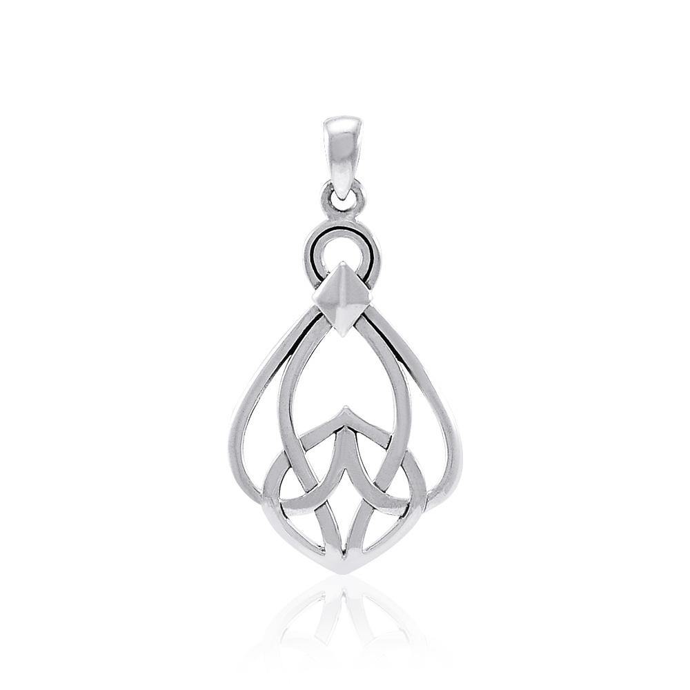 Modern Celtic Knot Sterling Silver Pendant TPD3963 Pendant