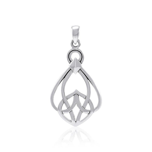 Modern Celtic Knot Sterling Silver Pendant TPD3963 Pendant