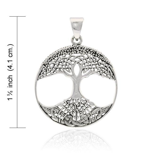 The Tree of Life in its Never-ending journey ~ Sterling Silver Jewelry Pendant TPD3966 Pendant